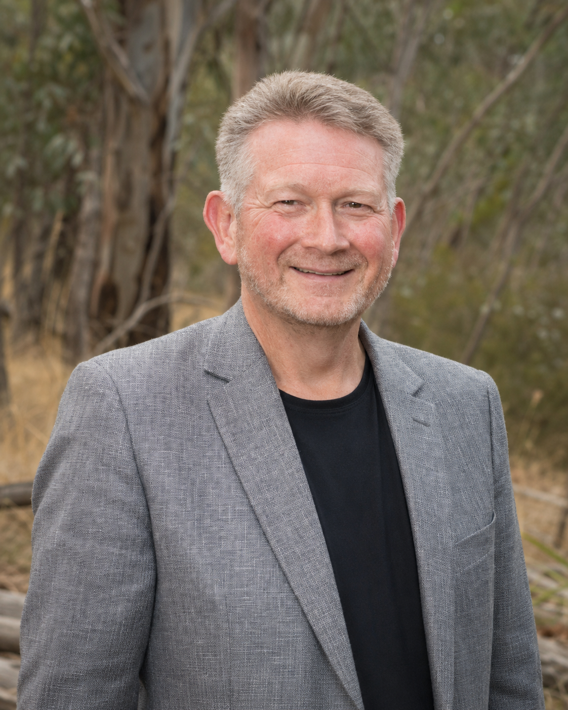 Placeholder for a portrait of the author