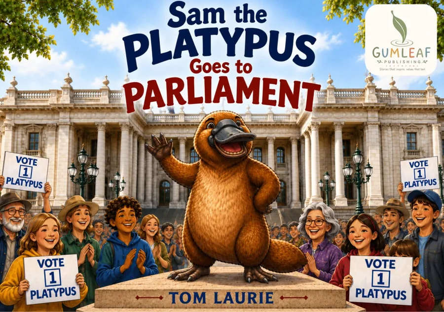 Cover of Sam the Platypus Goes to Parliament by Tom Laurie